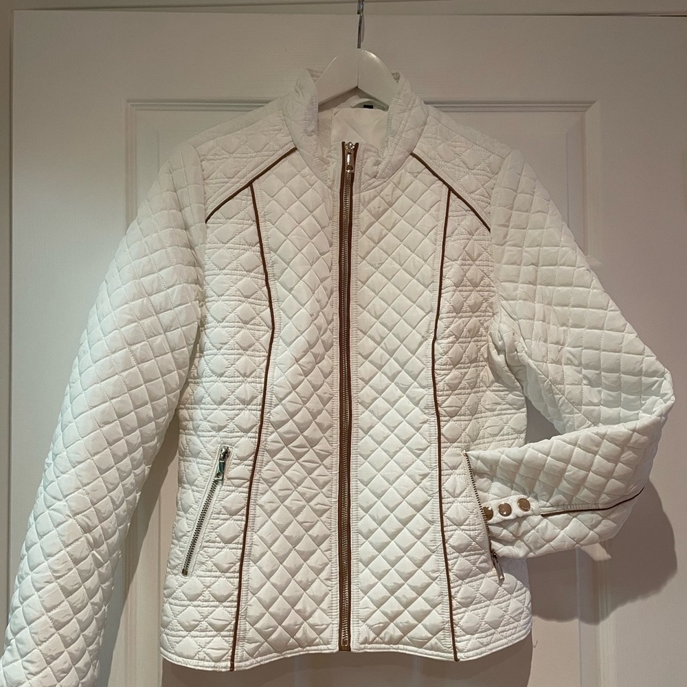 White Quilted Women's Jacket